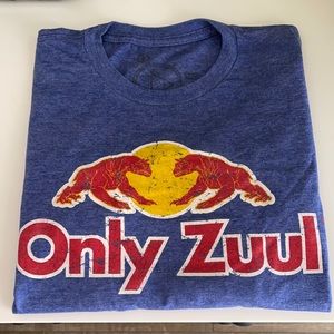 Ghostbusters ONLY ZUUL Red Bull Parody T Shirt